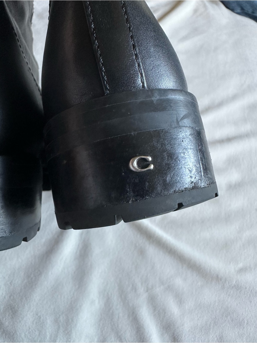Coach Women’s Lara Studded Zip-Up Boots 8 - Picture 7 of 10